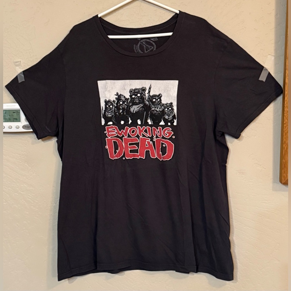 Star Wars & Walking Dead Graphic Lab Tees Shirt, Size 2xl, Dark Grey